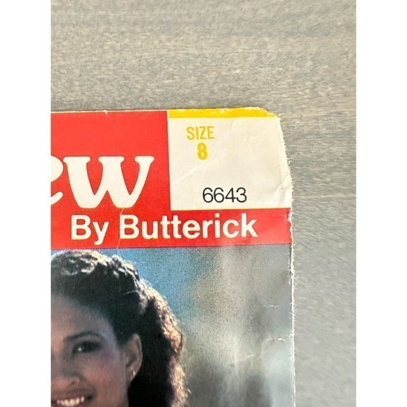 Butterick See and Sew Vintage Uncut Misses Blouse Size 10 Pattern No 6643 - Picture 2 of 7